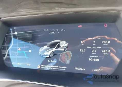 2019 Tesla Model S 100D/75D/Long Range/Standard Range from USA, damaged, VIN 5YJSA1E25KF306895